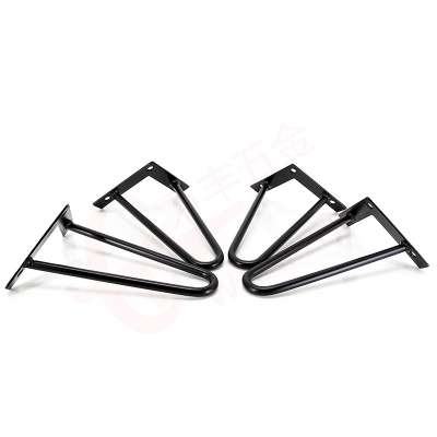 Modern Simple DIY Powder Coated/Electroplating Cast iron Metal Hair pin Leg for Cabinet Sofa